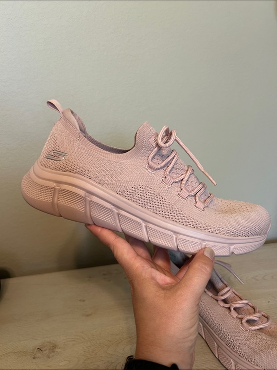 Skechers Shoes - Skechers Women's Slip-On Knit Athletic Sneakers in Light Pink